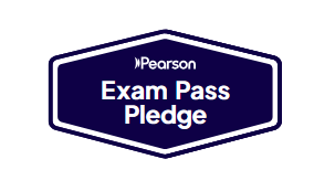Pearson Exam Pass Pledge badge