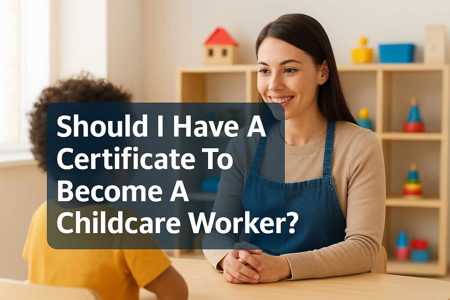 Should I Have A Certificate To Become A Childcare Worker